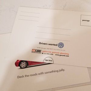 3 VW Bug Holiday Cards